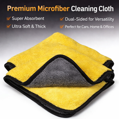 Premium Microfiber Cloth – Streak-Free Car Cleaning (Pack of 2)