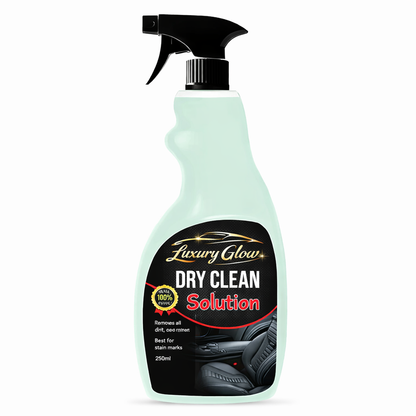 Luxury Glow DryClean Solution Efficiently removes all dirt, oil, grease & stain marks